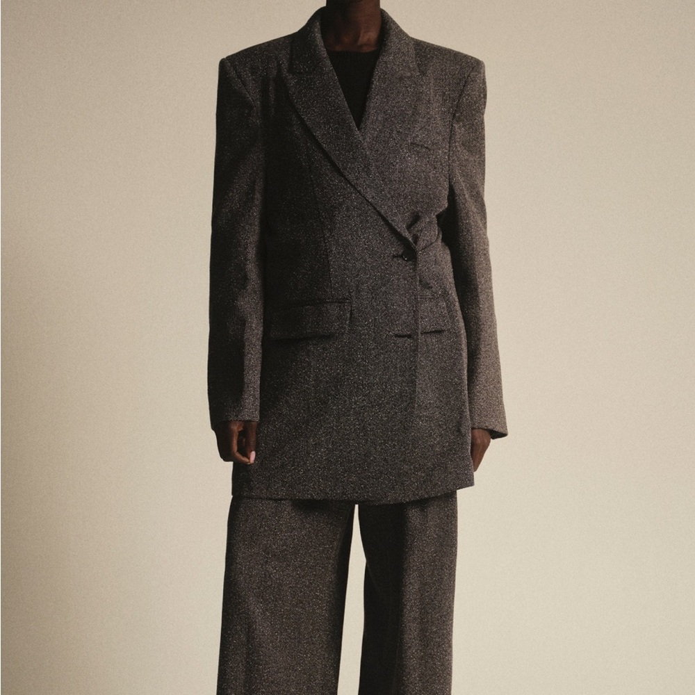 Source Unknown Charcoal Blazer Suit Jacket